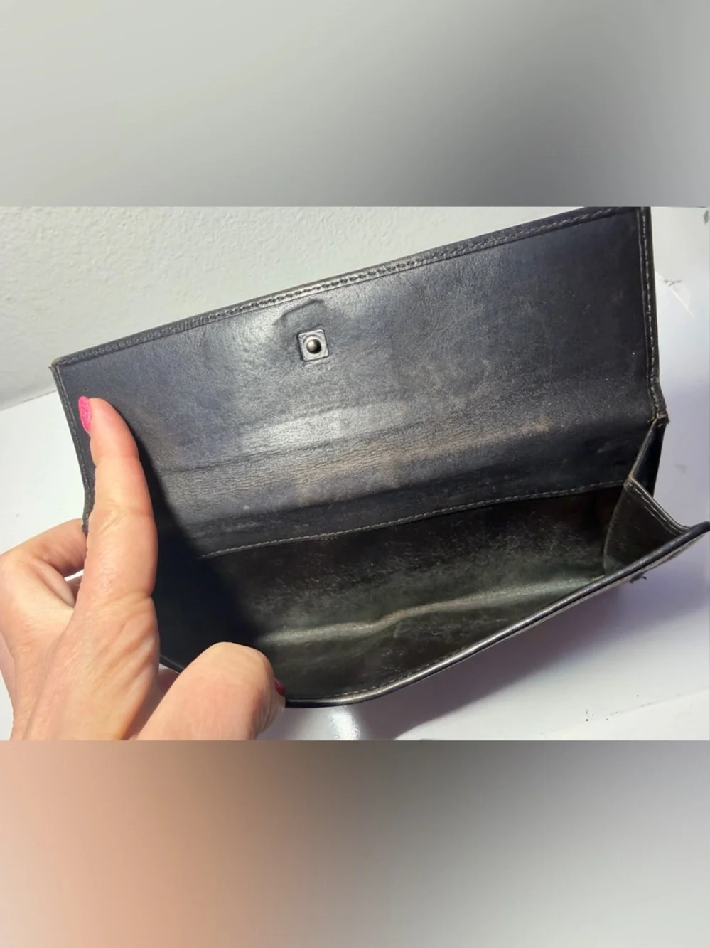 Gucci Brown and Beige Monogram Continental Wallet (Fair) with COA - Picture 4 of 16